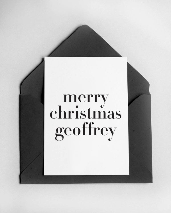 Personalised Christmas Card