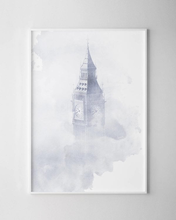 Big Ben Watercolour Print