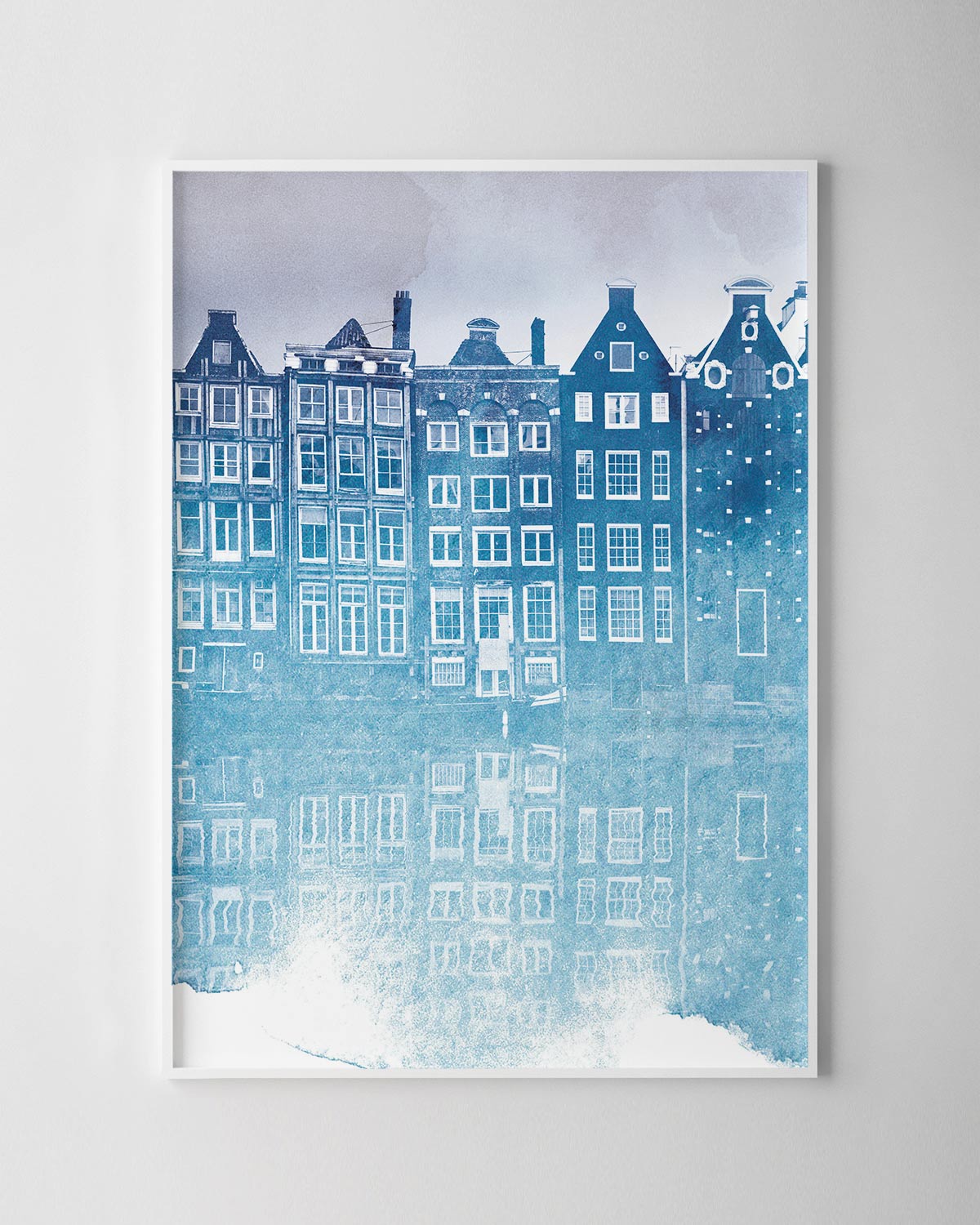 Amsterdam Houses Watercolour Print