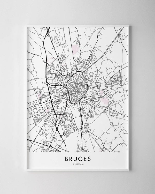 Bruges Map Print