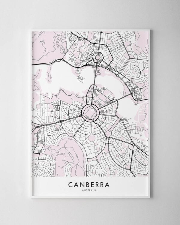 Canberra Map Print