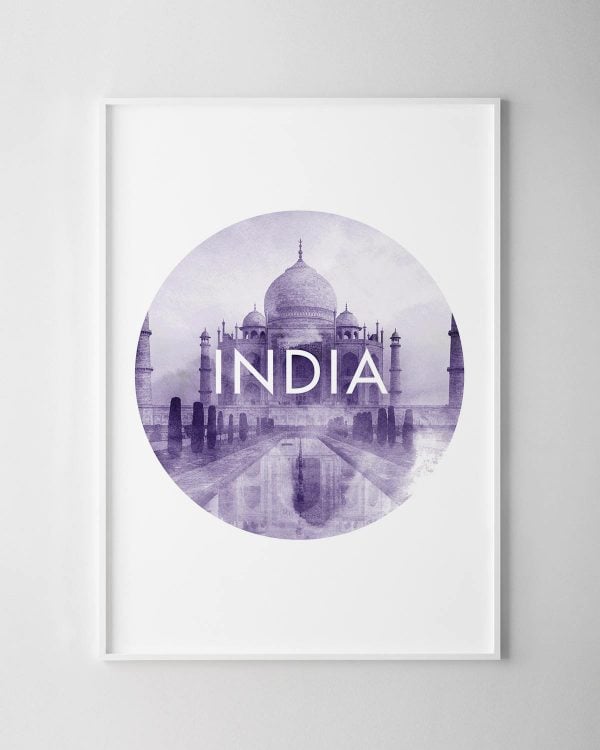 Taj Mahal Watercolour Print