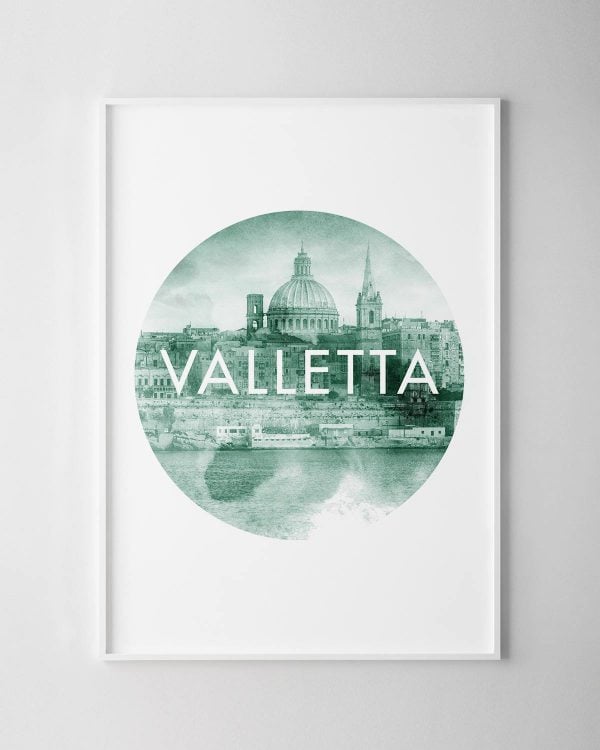 Valletta Watercolour Print