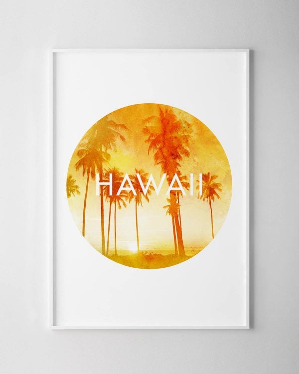 Hawaii Watercolour Print