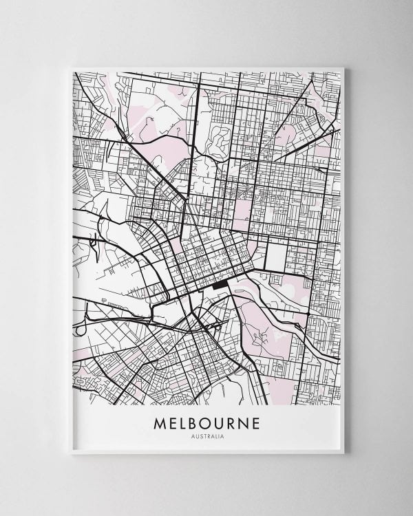 Melbourne Map Print