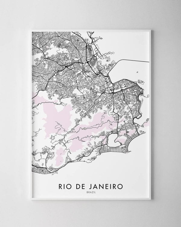 Rio de Janeiro Map Print