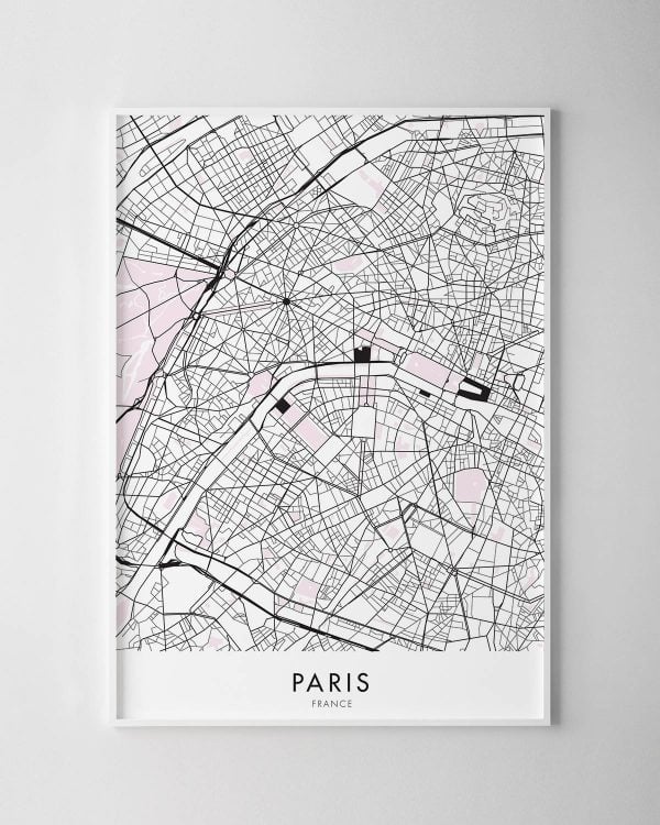 Paris Map Print