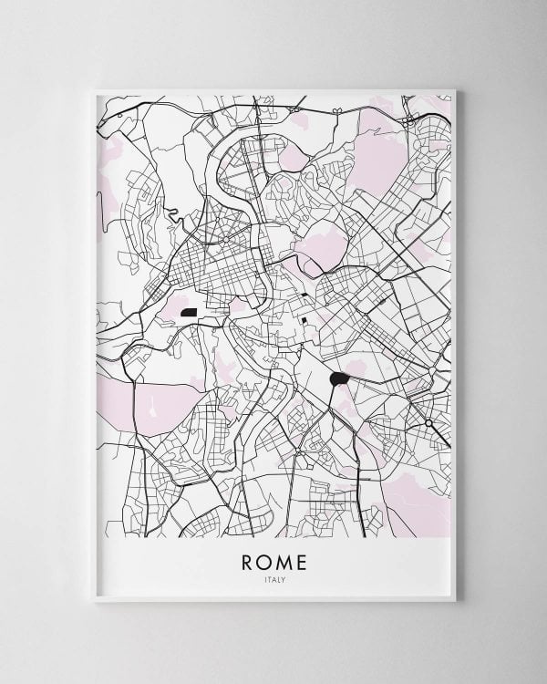 Rome Map Print