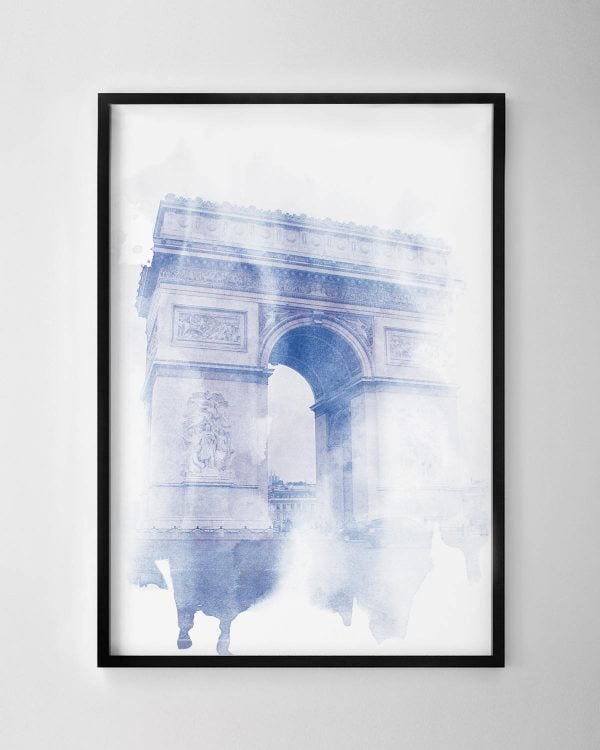 Arc de Triomphe Watercolour Print