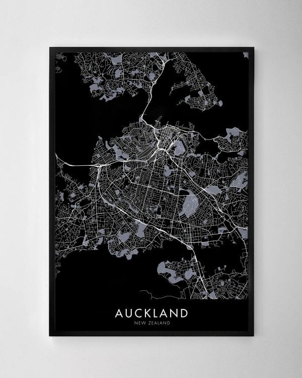 Auckland Map Print