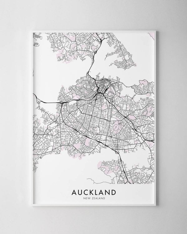 Auckland Map Print