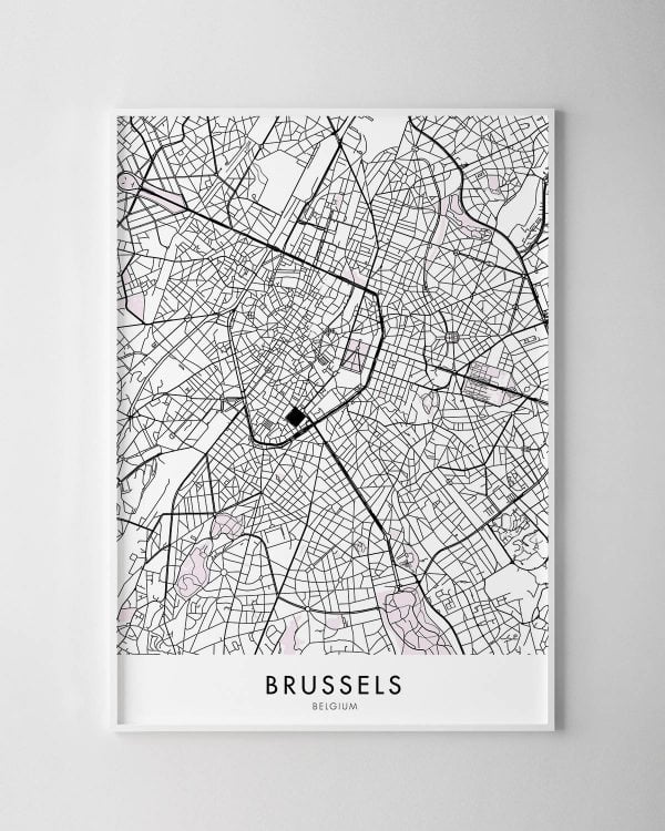 Brussels Map Print