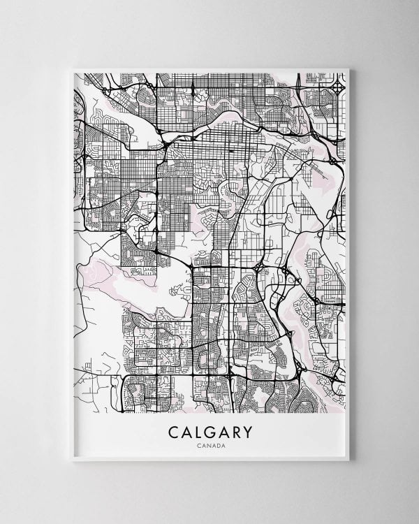 Calgary Map Print