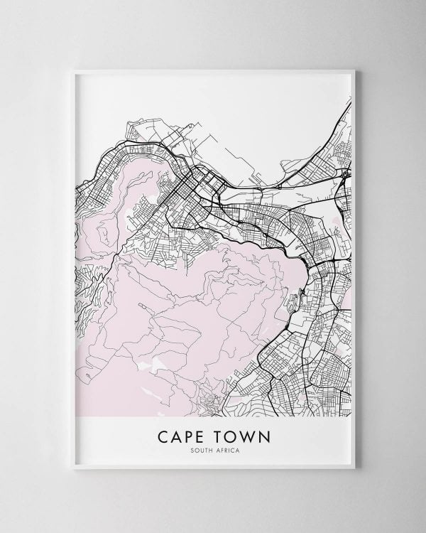 Cape Town Map Print