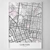 Melbourne – Carlton Map Print