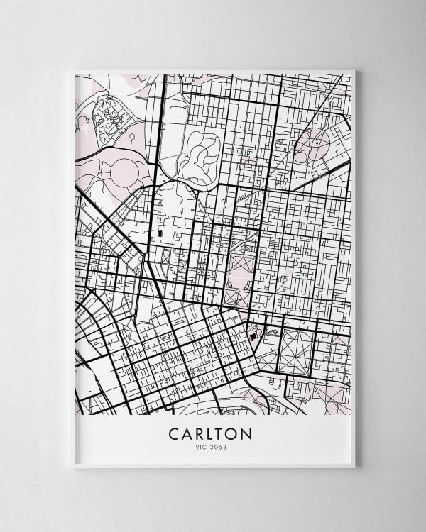 Melbourne – Carlton Map Print