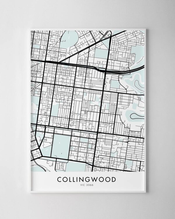 Melbourne – Collingwood Map Print