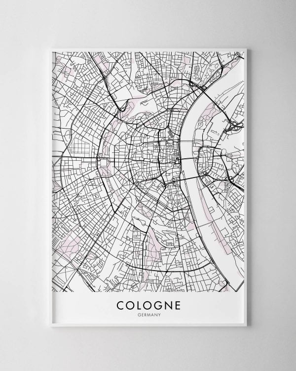 Cologne Map Print