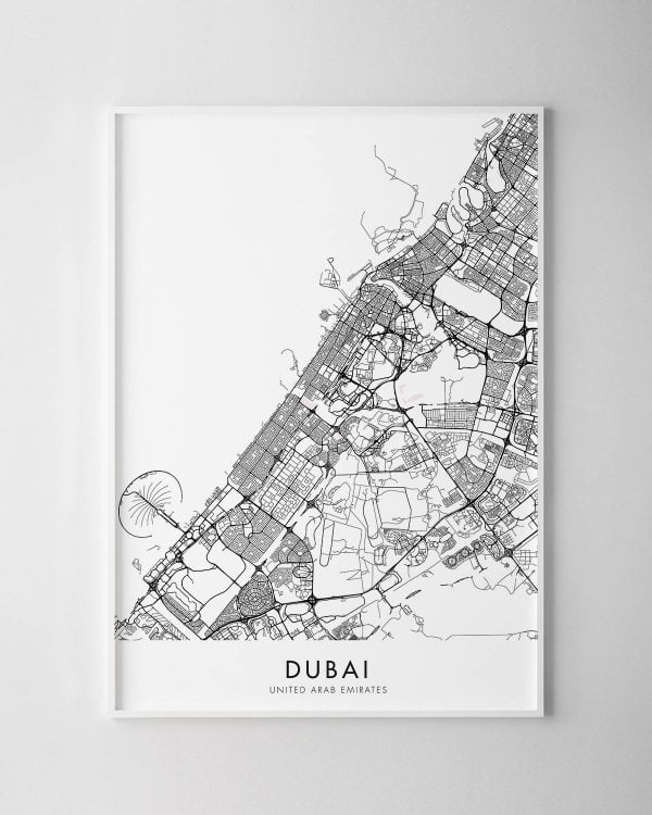 Dubai Map Print