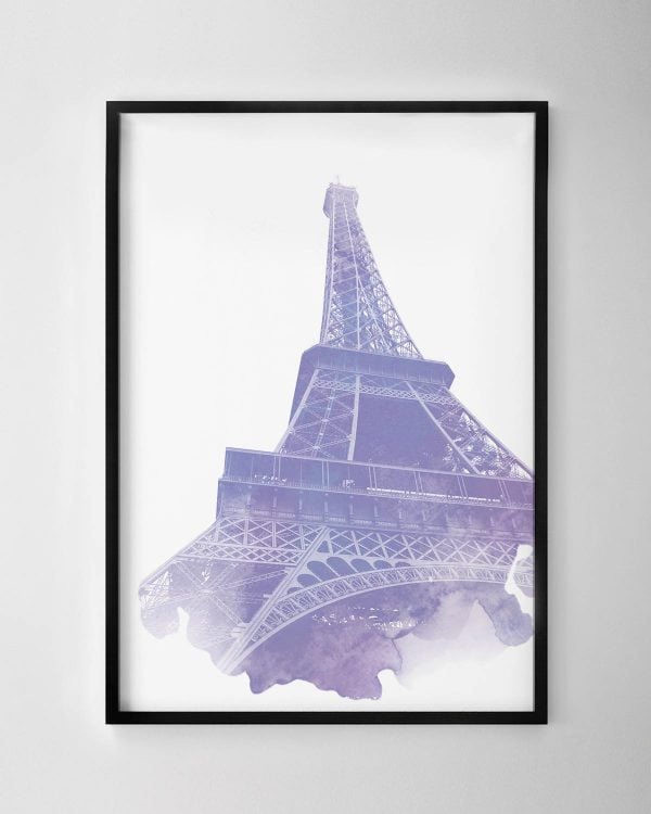 Eiffel Tower Watercolour Print