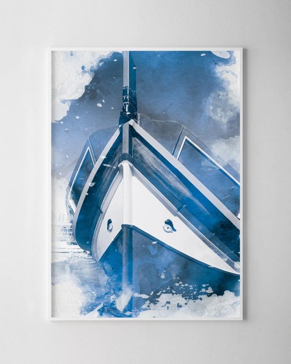 Maltese Luzzu Watercolour Print