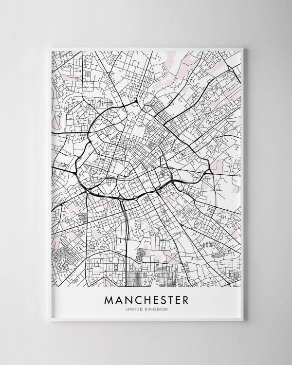 Manchester Map Print
