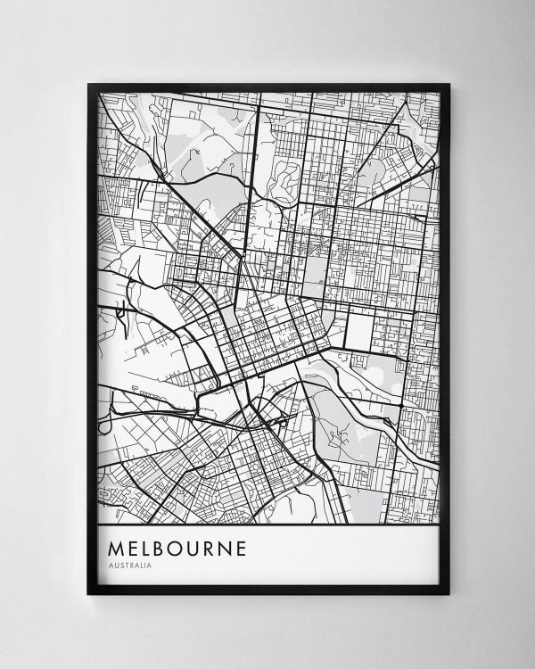 Melbourne Map Print