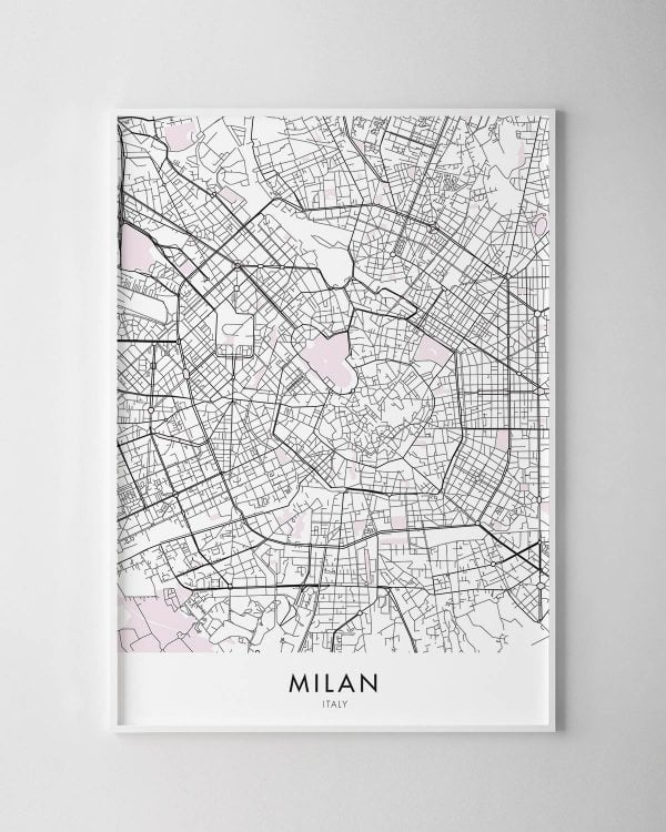 Milan Map Print