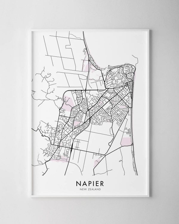 Napier NZ Map Print