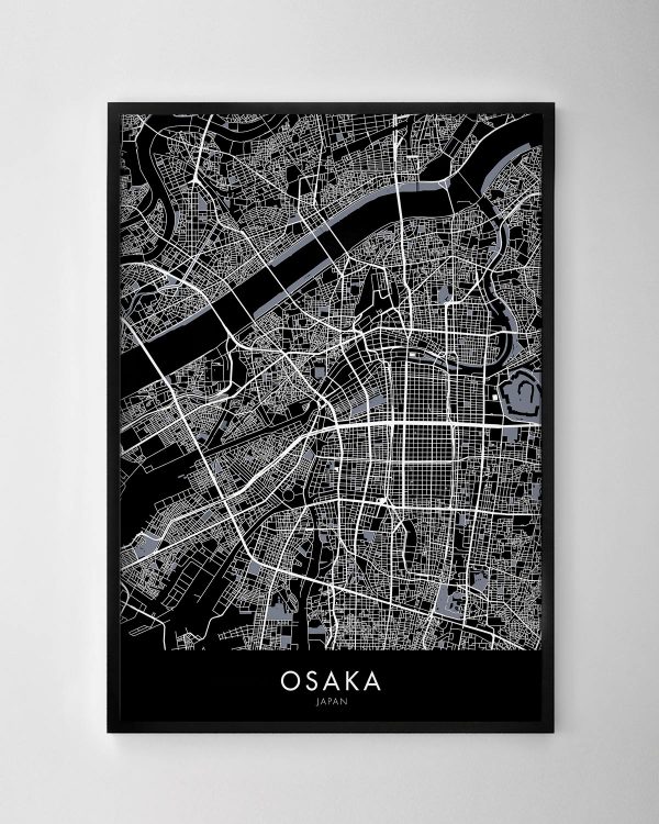 Osaka Map Print