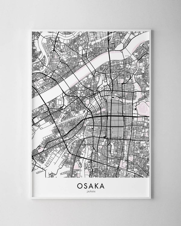 Osaka Map Print