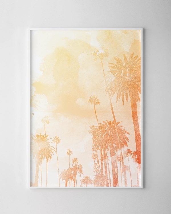 Palm Trees Watercolour Print