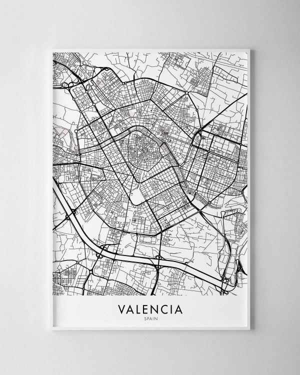 Valencia Map Print
