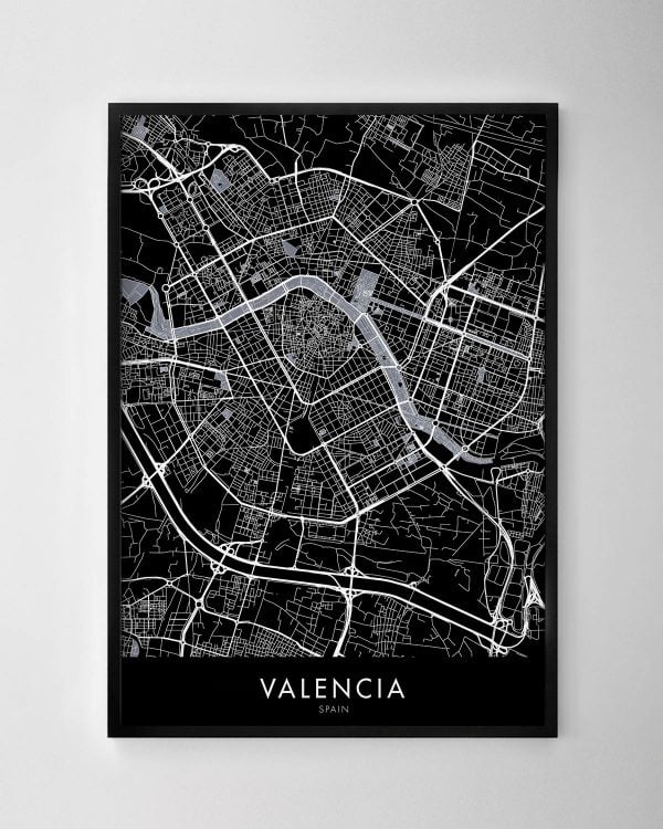 Valencia Map Print