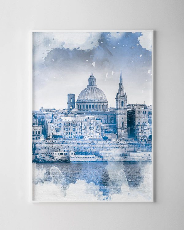 Valletta Watercolour Print