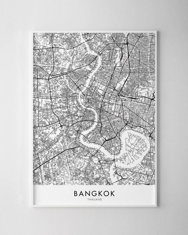 Bangkok Map Print