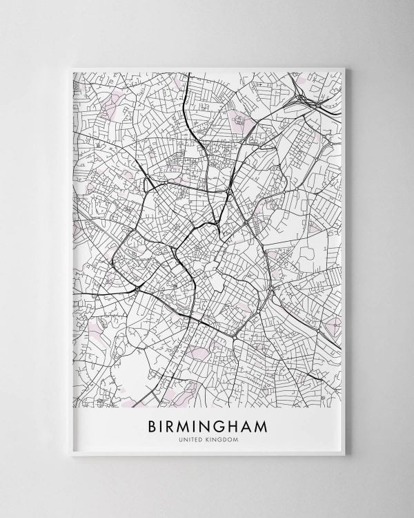 Birmingham Map Print