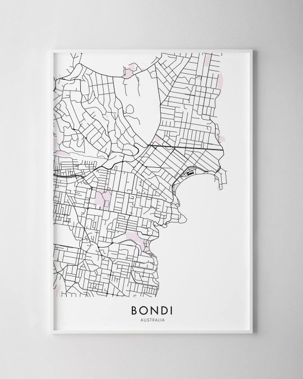 Bondi Map Print