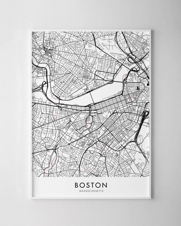 Boston Map Print
