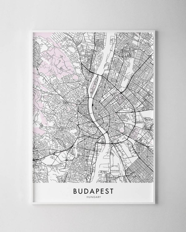 Budapest Map Print
