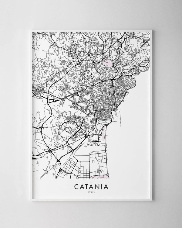 Catania Map Print
