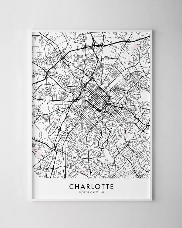 Charlotte Map Print