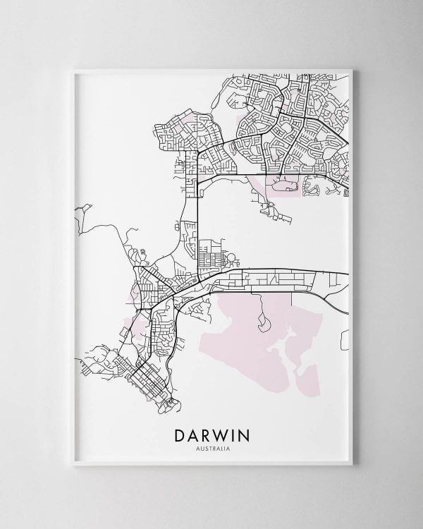 Darwin Map Print