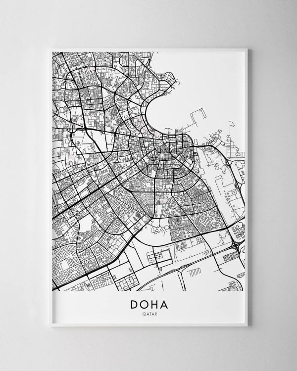 Doha Map Print
