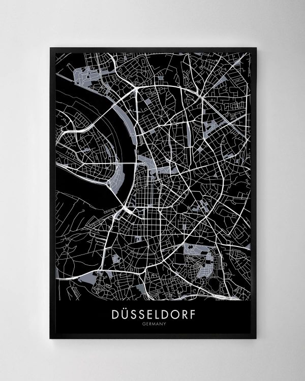 Düsseldorf Map Print