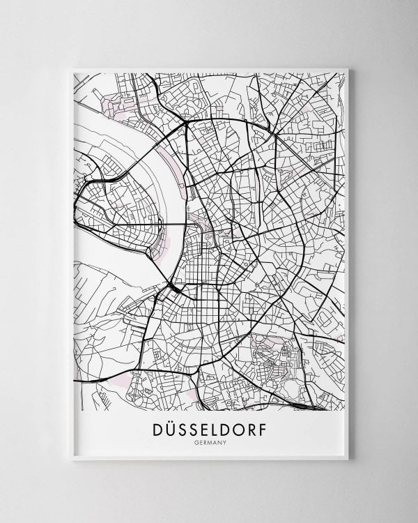 Düsseldorf Map Print
