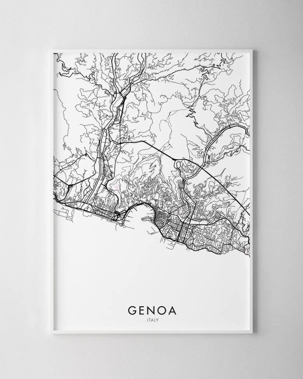 Genoa Map Print