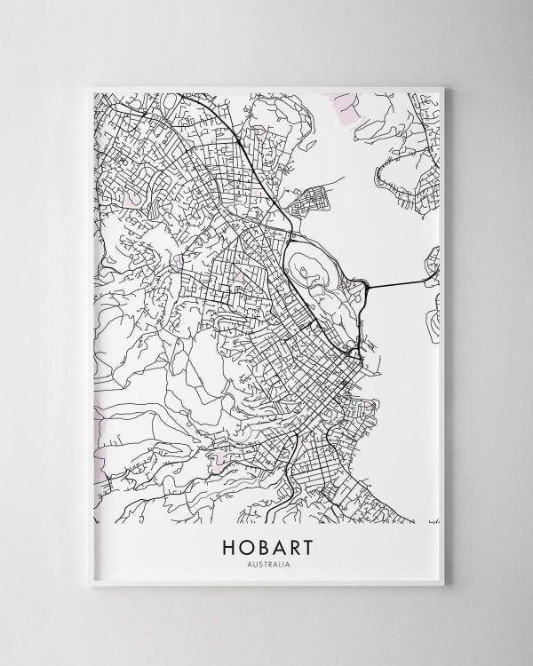 Hobart Map Print