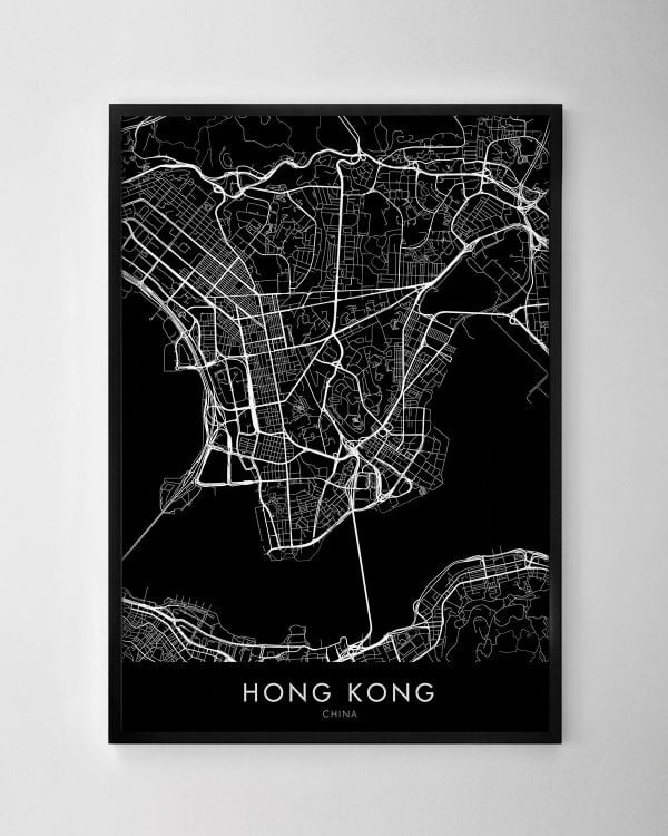 Hong Kong Map Print