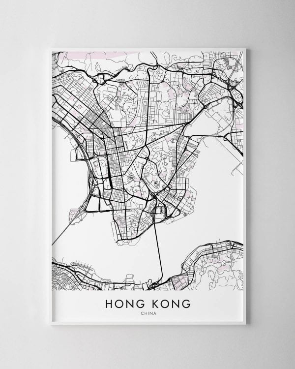 Hong Kong Map Print